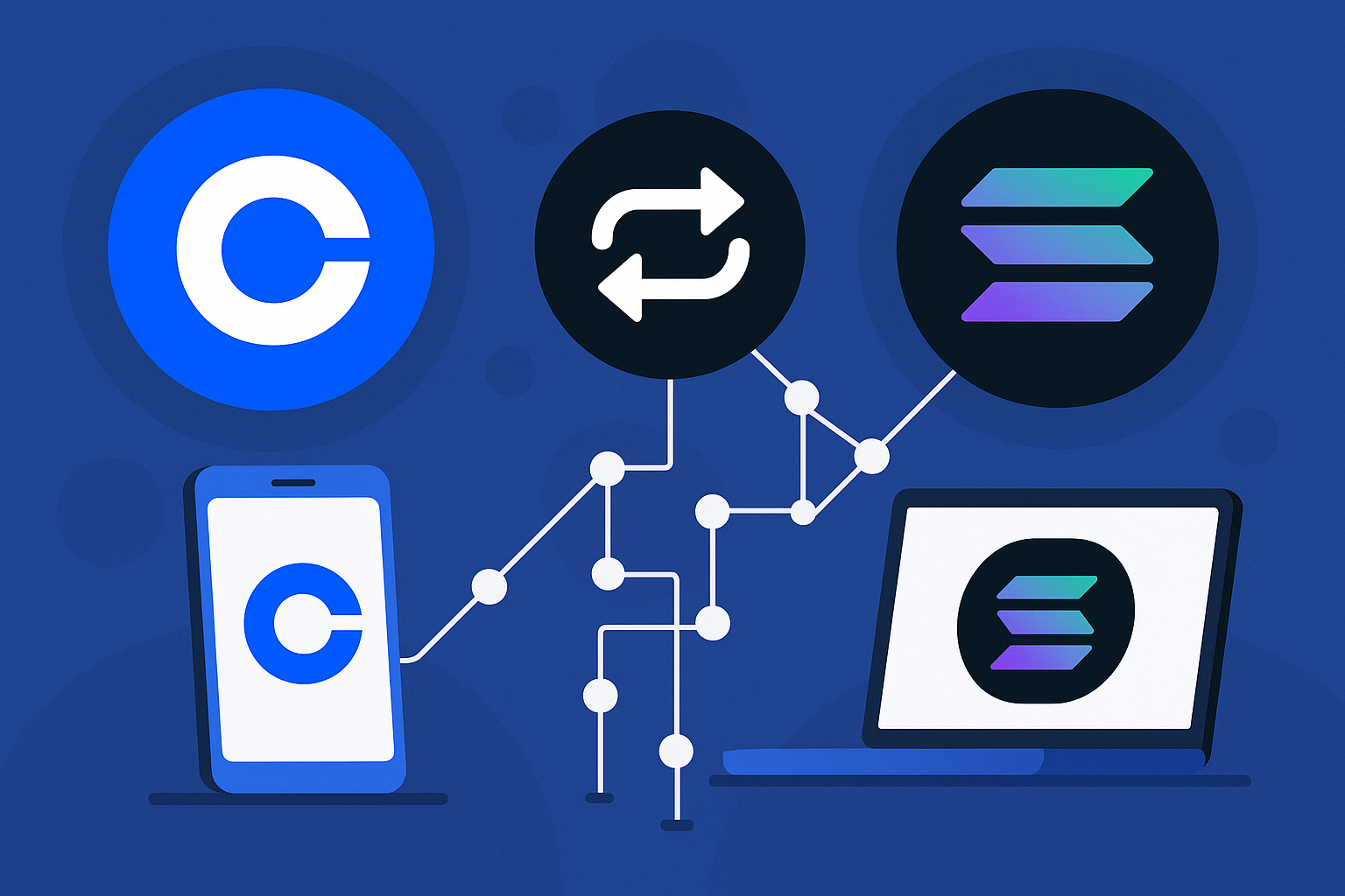 Coinbase расширяет доступ к торговле Solana с помощью встроенных свопов в блокчейне.