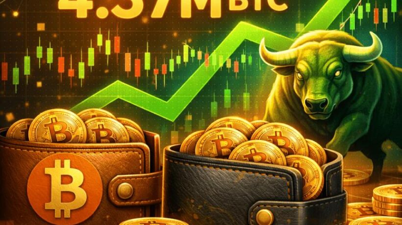 Кошельки Bitcoin хранят 4,37 миллиона BTC на фоне роста активности в сети