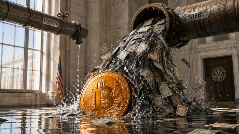 Следующий риск Биткойна скрывается в разрыве между долгом и ликвидностью