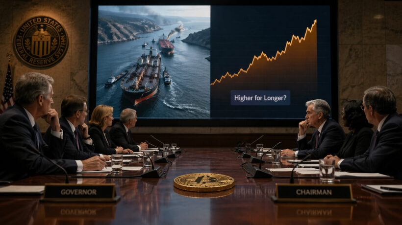 Глобальный нефтяной шок ставит ФРС в сложное положение перед следующей встречей — что это значит для Биткойна