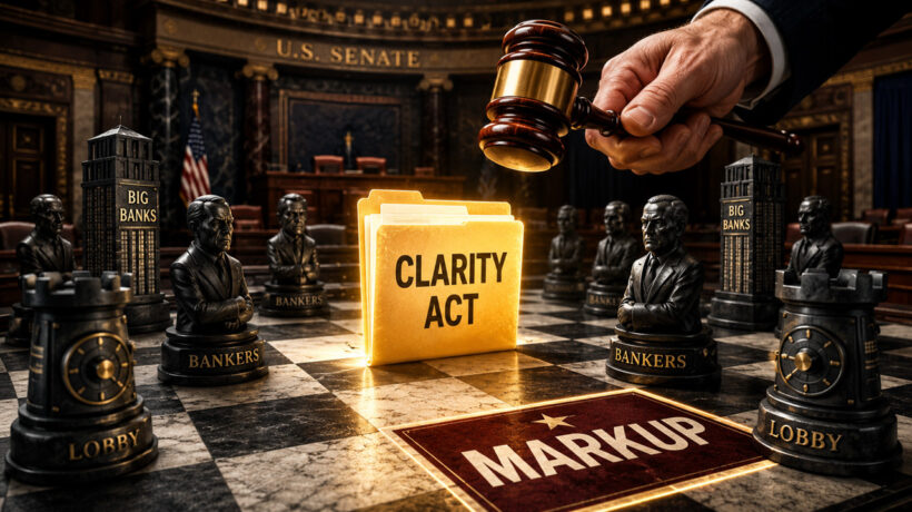 Банковское лобби пытается остановить прогресс CLARITY Act по стейблкоинам перед запланированным обсуждением