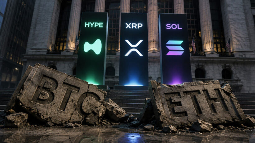 Выводы из ETF на Bitcoin и Ethereum указывают на переход к HYPE, XRP и Solana