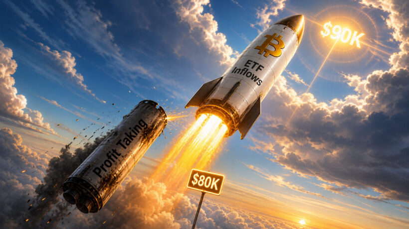 Биткойн сталкивается с тестом на уровне $80,000, поскольку спрос на ETF поддерживает движение к $90,000