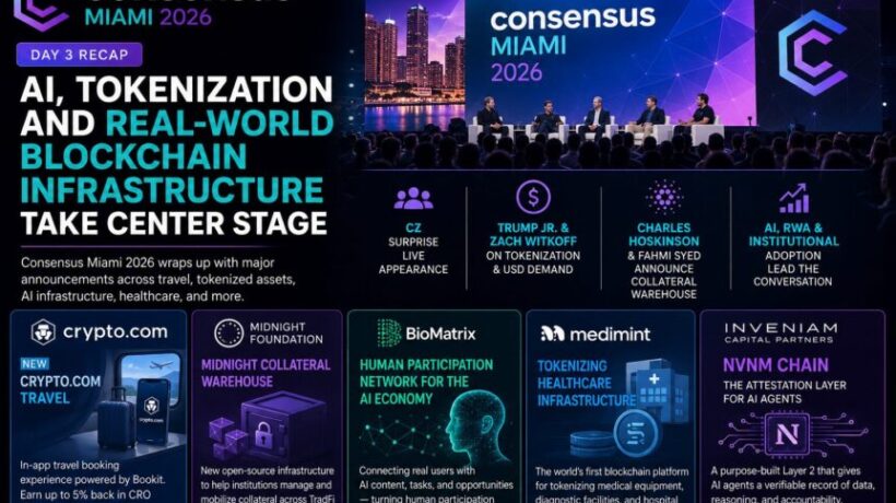 Итоги третьего дня Consensus Miami: ИИ, токенизация и инфраструктура реального мира выходят на первый план