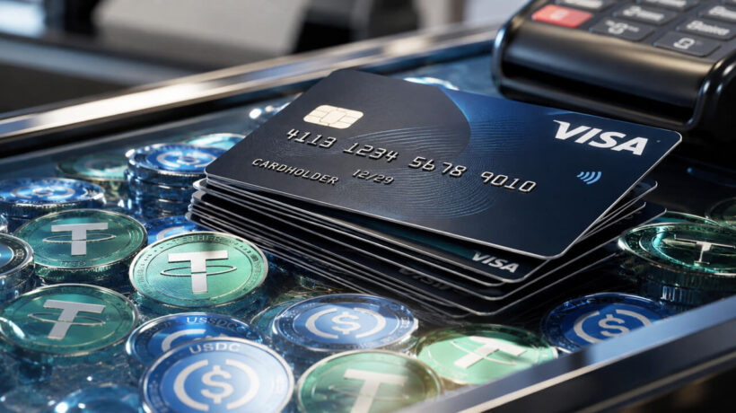 Стейблкоины должны были обойти кредитные карты, но теперь Visa выигрывает в платежах с использованием криптокарт